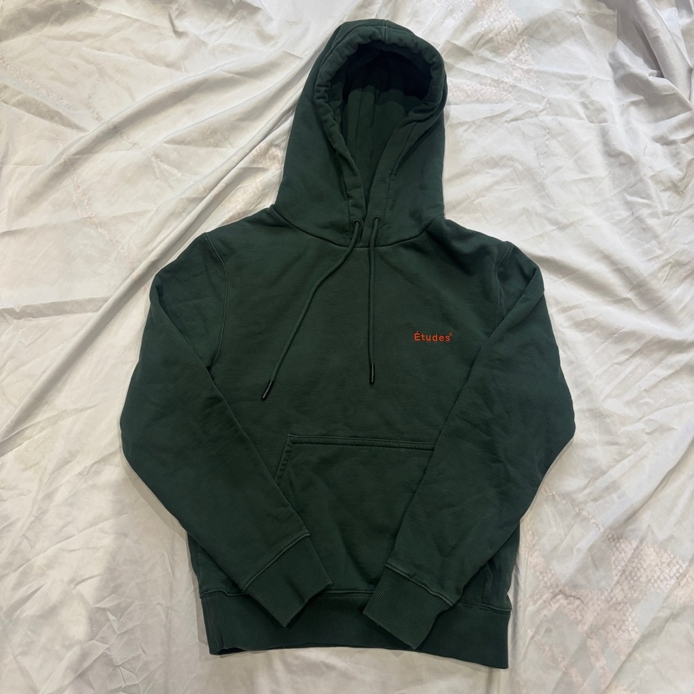 Etudes Studio Forest Green Hoodie XS Extra Small Logo